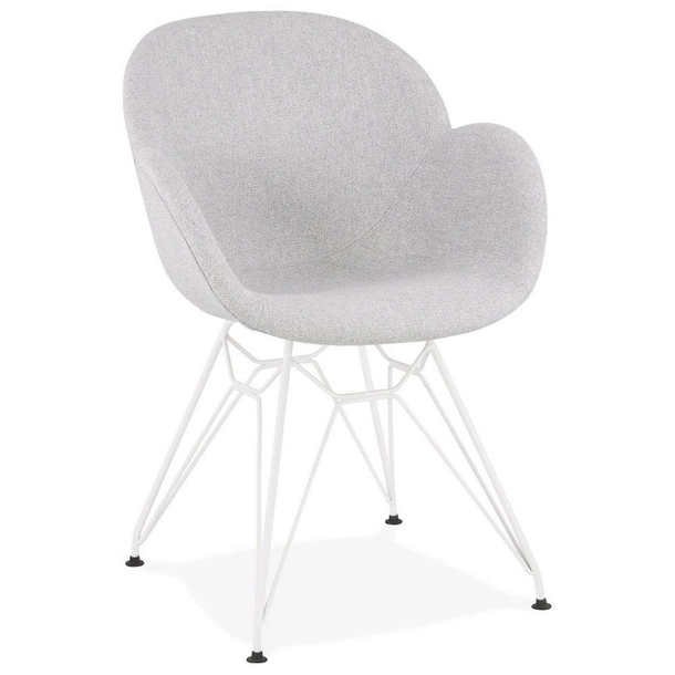 Kokoon Design - Krzesło Alix, szaro-białe